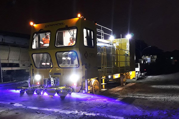 Capina química ferroviária em Guarulhos